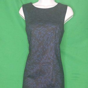 Dark Blue and Black Patterned Dress